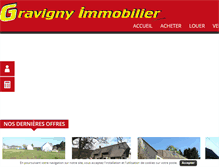 Tablet Screenshot of gravigny-immobilier.com